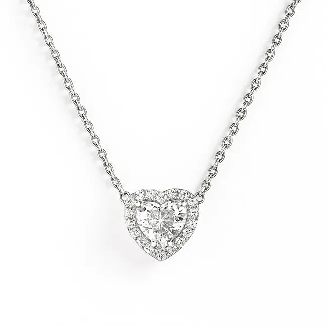 Balabinka Silver Marseille Heart Necklace