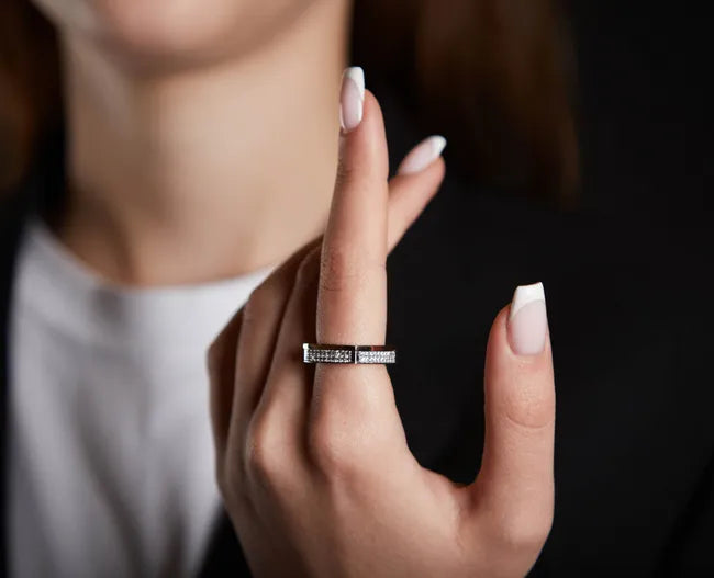 Balabinka Silver “Pavé Path” Ring