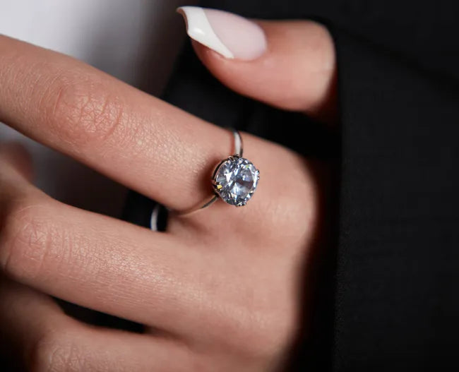 Balabinka Silver Ring “Big Zircon”