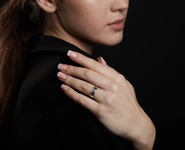 Balabinka Silver Wedding Band with Zirconia