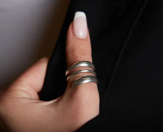 Balabinka Silver Ring Spiral