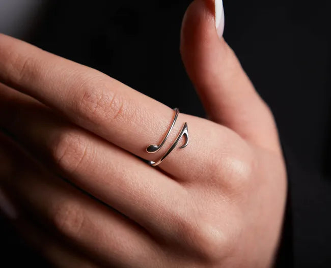 Balabinka Silver “Notes” Ring