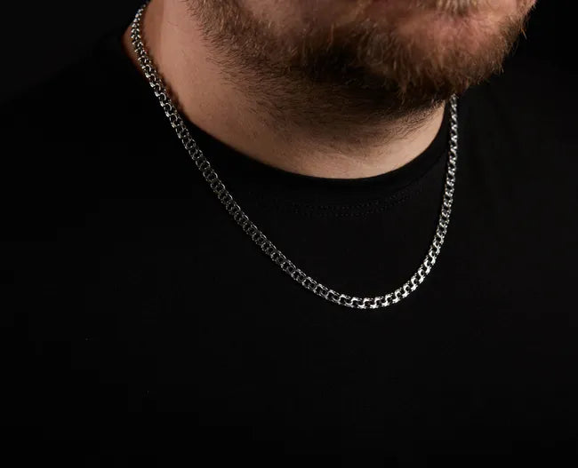 Balabinka Silver Flat Bismarck Chain