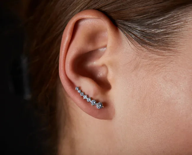Balabinka Silver Earrings Climber