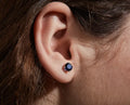 Balabinka Silver Stud Earrings Round CZ
