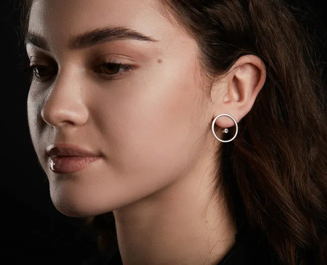 Balabinka Silver Stud Earrings Sphere