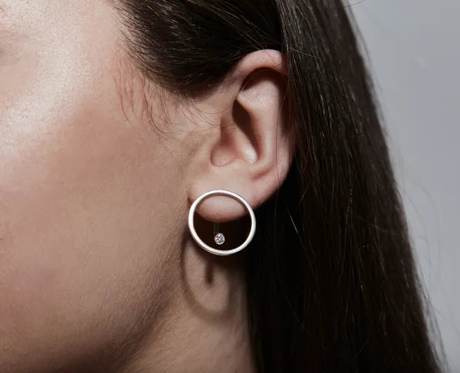 Balabinka Silver Stud Earrings Sphere