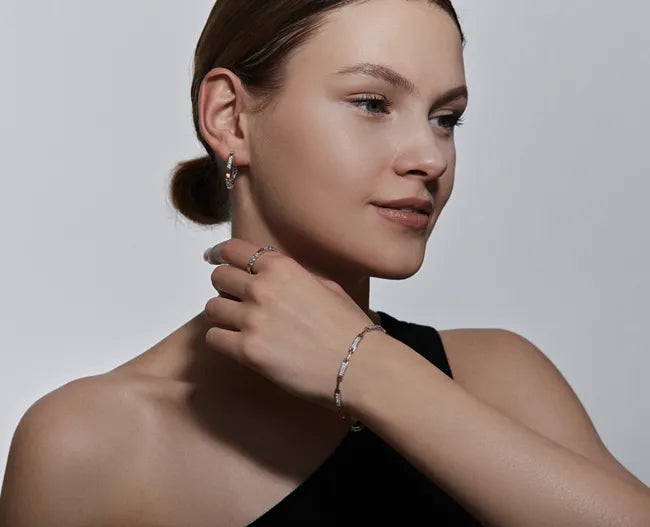 Balabinka Silver “Brenda” Ring with Gold Accent