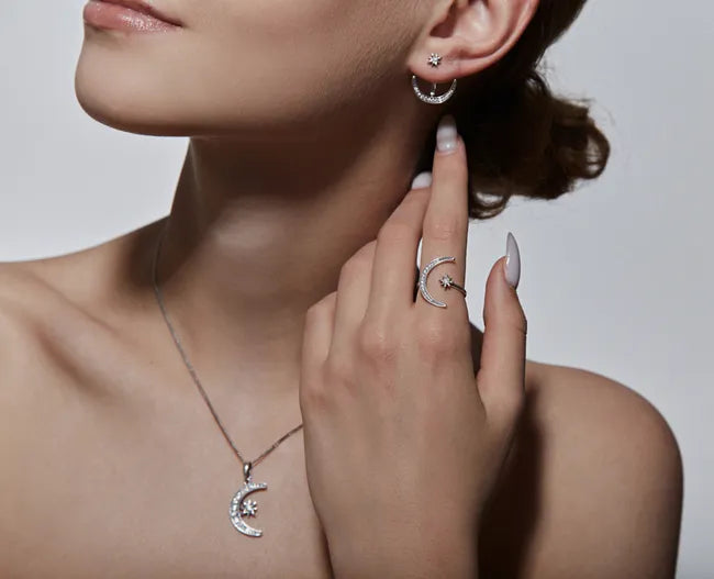 Balabinka Silver Transformer Earrings Starlight