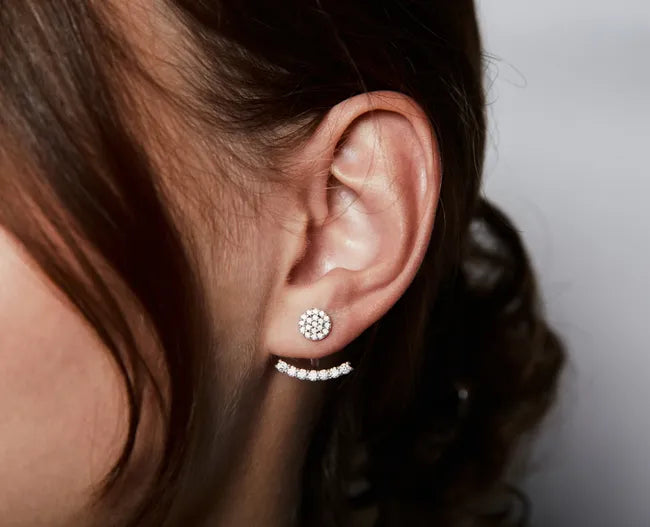 Balabinka Silver Jacket Earrings Tokyo