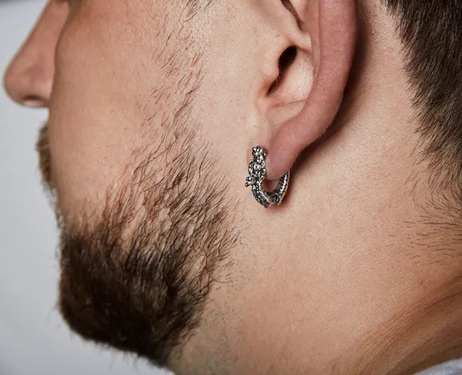 Balabinka Silver Dragon Earring