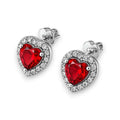 Balabinka Silver Earrings Marseille Heart