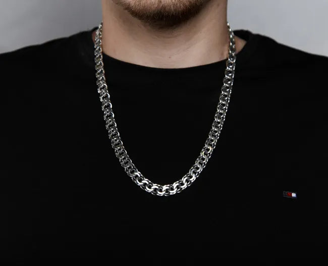 Balabinka Silver Flat Bismarck Chain
