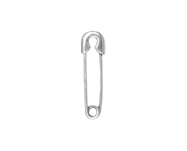Balabinka Silver Safety Pin Brooch