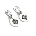 Balabinka Silver Earrings Coin
