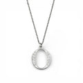 Balabinka Silver Letter O Necklace