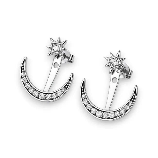 Balabinka Silver Transformer Earrings Starlight