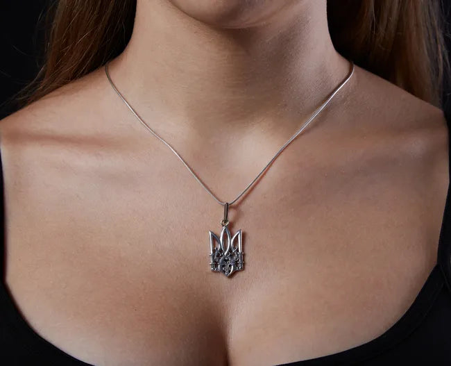 Balabinka Silver Tryzub Pendant