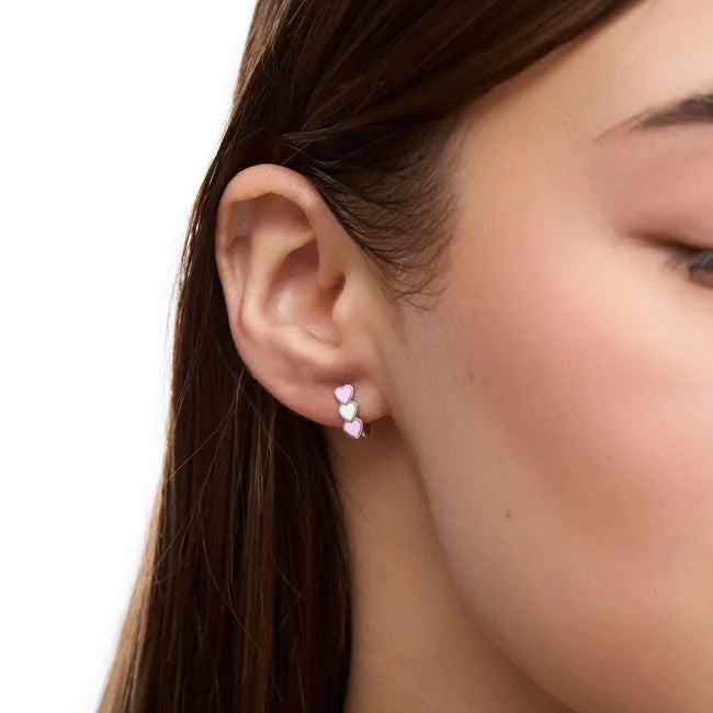 Balabinka Silver Children’s Earrings Hearts