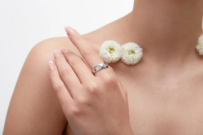 Balabinka Silver “Facet” Ring
