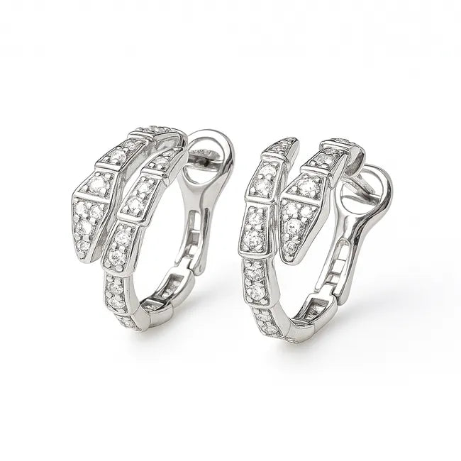 Balabinka Silver Earrings Snake