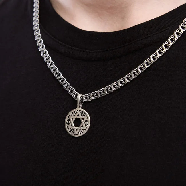 Balabinka Silver Star of David Pendant
