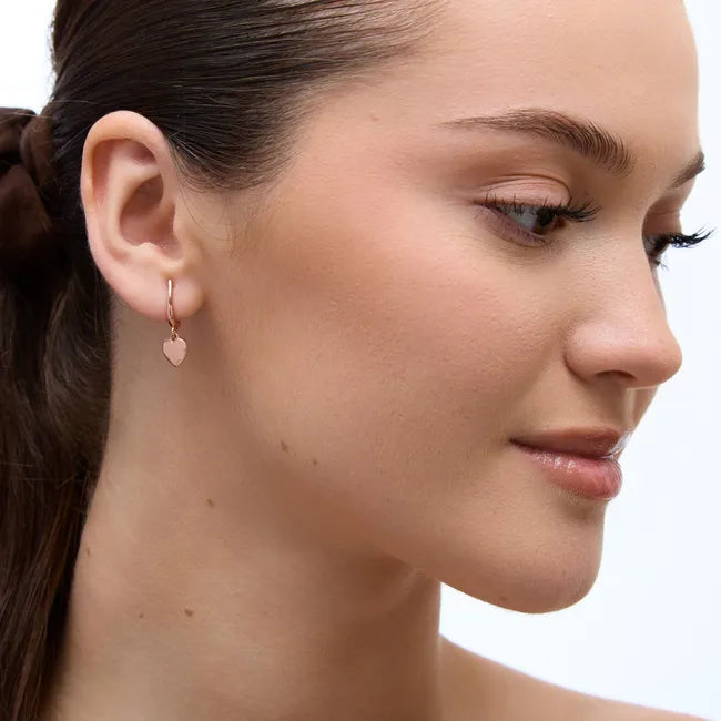 Balabinka Silver Drop Earrings Heart
