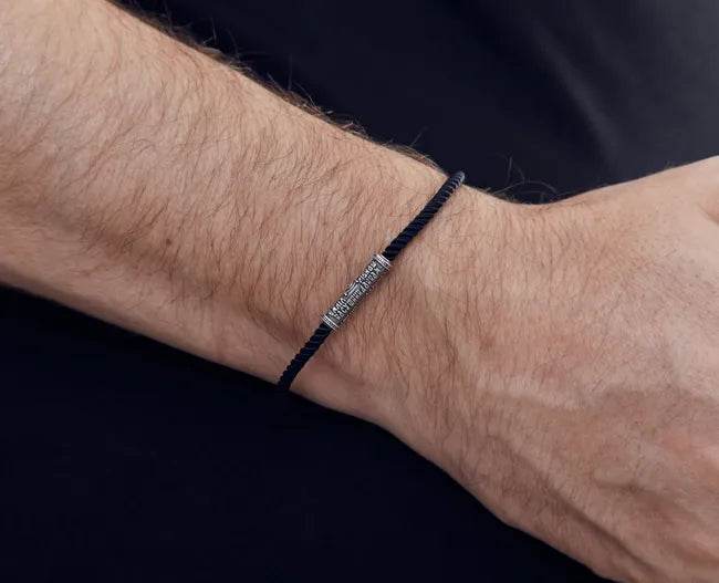Balabinka Silver Thin Silk Bracelet Prayer