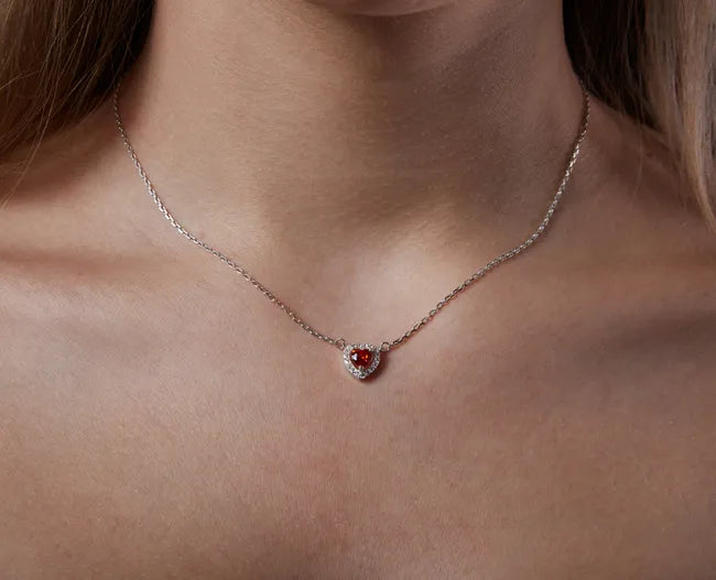 Balabinka Silver Marseille Heart Necklace