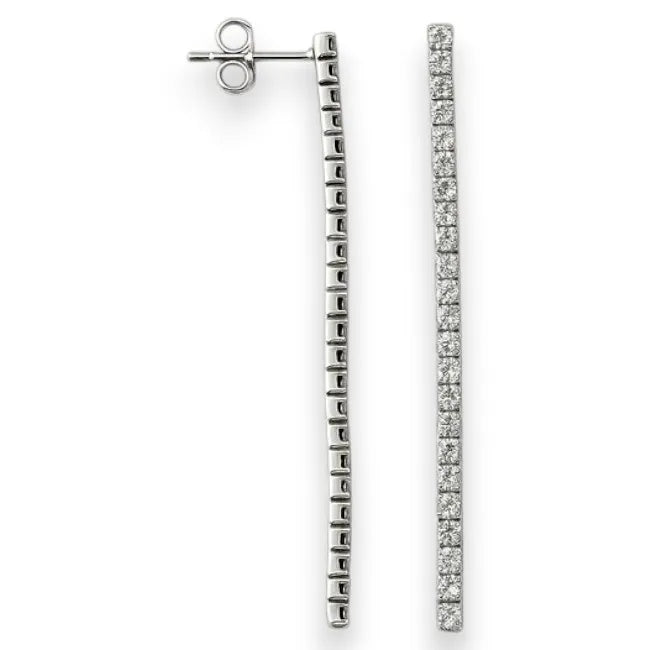 Balabinka Silver Earrings Zirconia Line