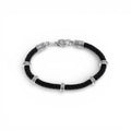 Balabinka Silver Silk Bracelet with Slim Inserts
