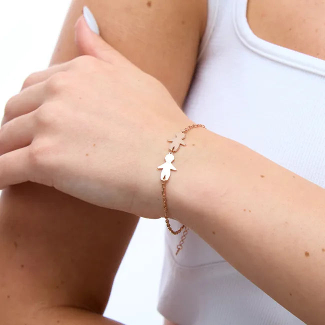 Balabinka Silver Gold-Plated Bracelet Two Sons