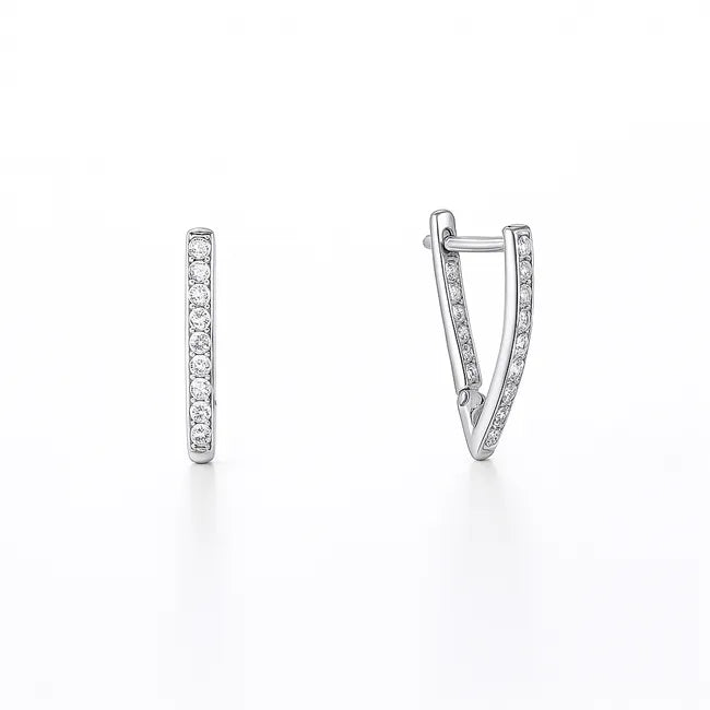 Balabinka Silver Earrings Venice with English Leverback