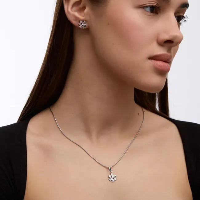 Balabinka Silver Pendant Snowflake