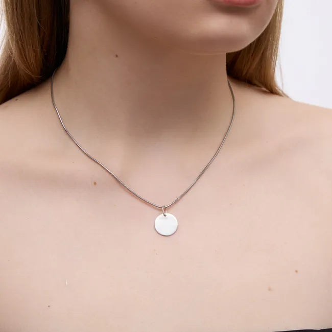 Balabinka Silver Pendant Coin for Engraving