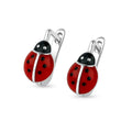 Balabinka Silver Earrings Ladybug