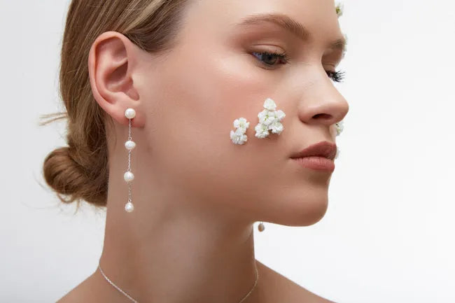 Balabinka Silver Dew Drop Earrings