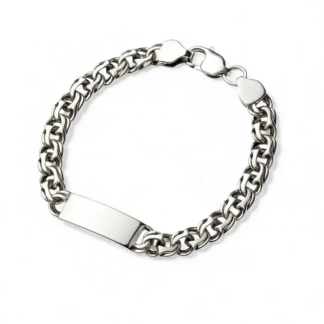 Balabinka Silver Bracelet “Texas” with Square Gift Set Box