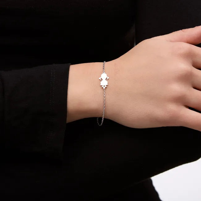 Balabinka Silver Engraving Bracelet Daughter