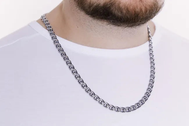 Balabinka Silver Flat Bismarck Chain