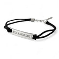 Balabinka Silk Bracelet with Silver Plate