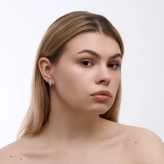 Balabinka Silver Wheat Earrings