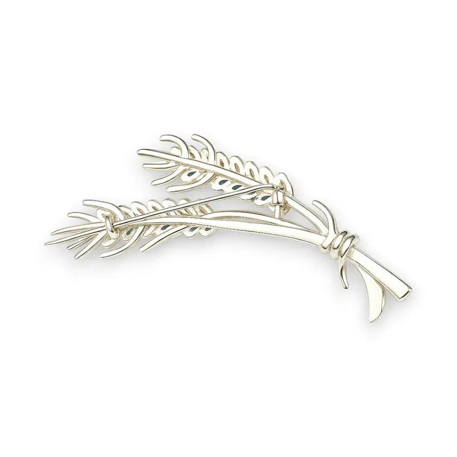 Balabinka Silver Wheat Spike Pin (Large)