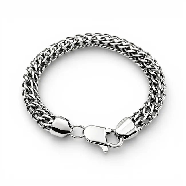 Balabinka Silver Python Bracelet