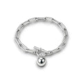 Balabinka Silver Massive Link Bracelet