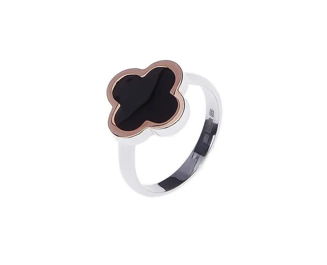 Balabinka Silver Ring Victoria (Gold Accent, Enamel)