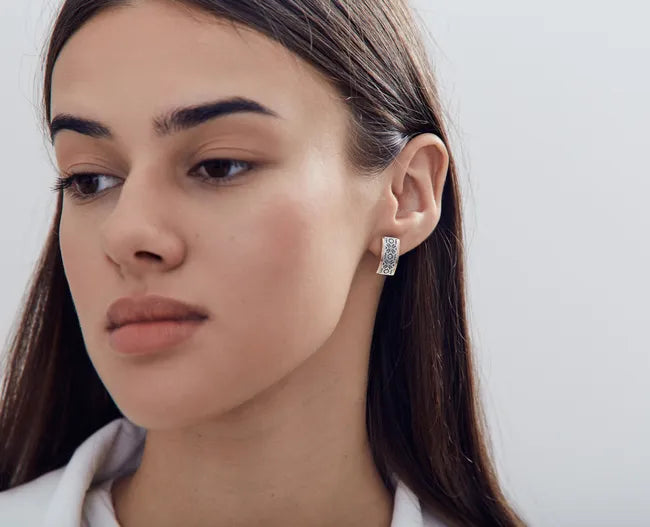 Balabinka Silver Earrings Vyshyvka