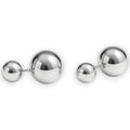 Balabinka Silver Double Ball Earrings