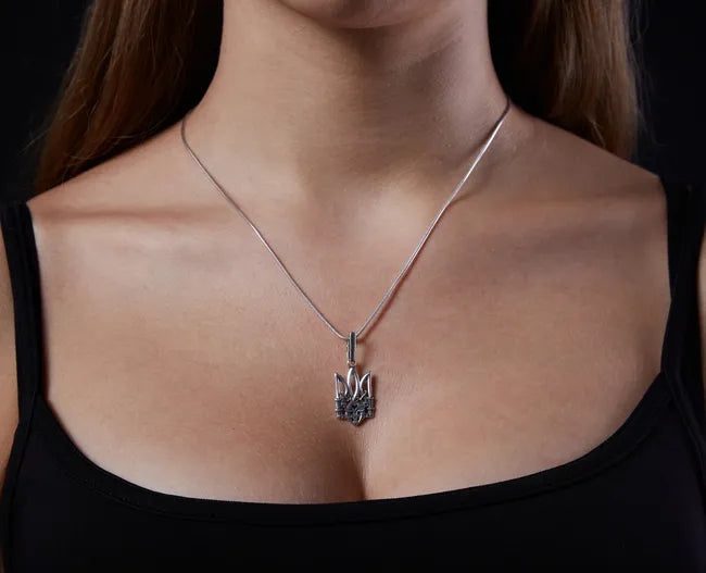Balabinka Silver Trident Pendant