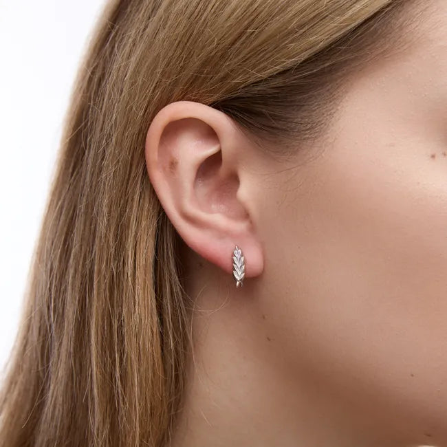 Balabinka Silver Wheat Earrings